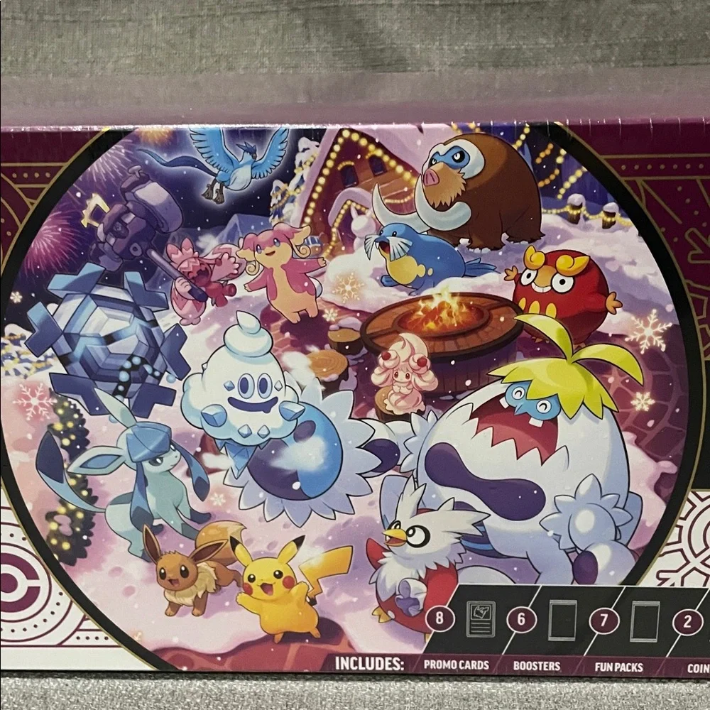 Pokemon Trading Card Game Festive Holiday Advent Calendar Christmas 2025